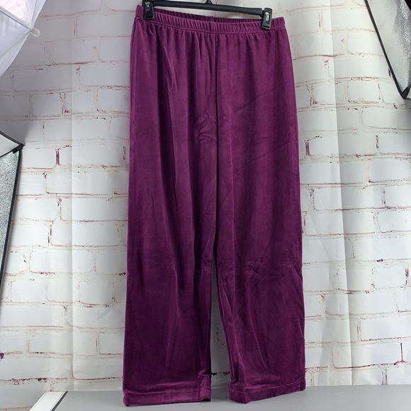 The Vermont Country Store Women's 2 pc Velour Sweat Set / Tracksuit Large - VTG - Picture 5 of 10